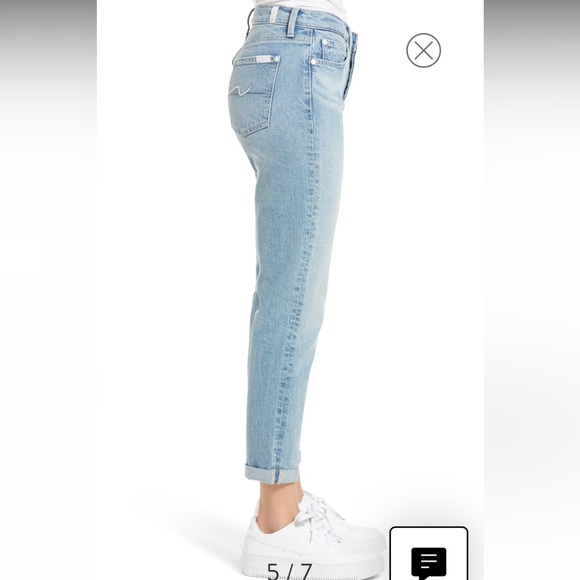 7 For All Mankind® Josefina High Waist Boyfriend Jeans (Ventana) Size 31 - Picture 3 of 15